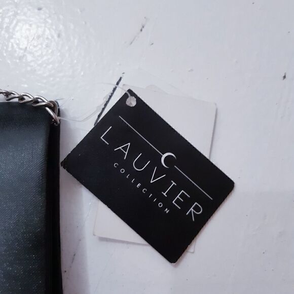 NWT Lauvier Single Rose Embroidered Satin Handbag - Picture 2 of 12